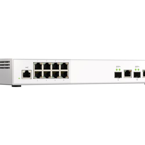 QNAP QSW-M2108-2C 8 port 2.5Gbps 2 port 10Gbps SFP+/ NBASE-T Combo web managed switch