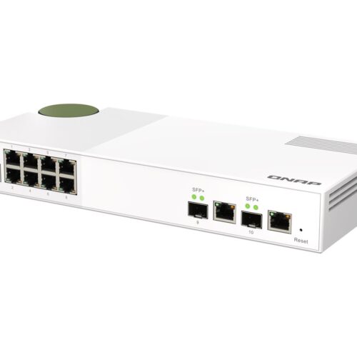 QNAP QSW-M2108-2C 8 port 2.5Gbps 2 port 10Gbps SFP+/ NBASE-T Combo web managed switch