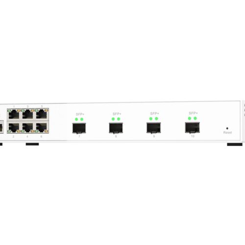 QNAP QSW-M2108-2S 6 port 2.5Gbps 4 port 10Gbps SFP+ web managed switch