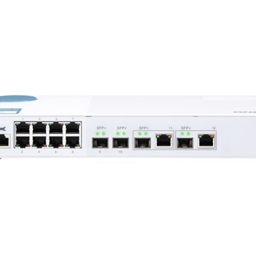QNAP QSW-M408-2C 8 port 1Gbps 2 port 10G SFP+/ NBASE-T Combo 2 port 10G SFP+ Web Managed Switch