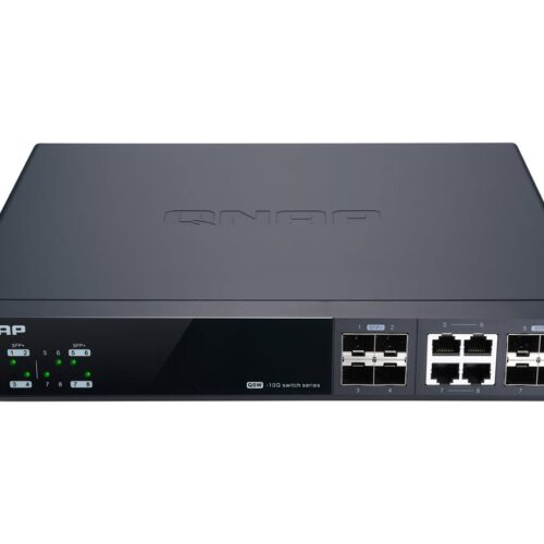 QNAP QSW-M804-4C Managed Switch 8 port of 10GbE port speed 4 port SFP+ 4 port SFP+/ NBASE-T