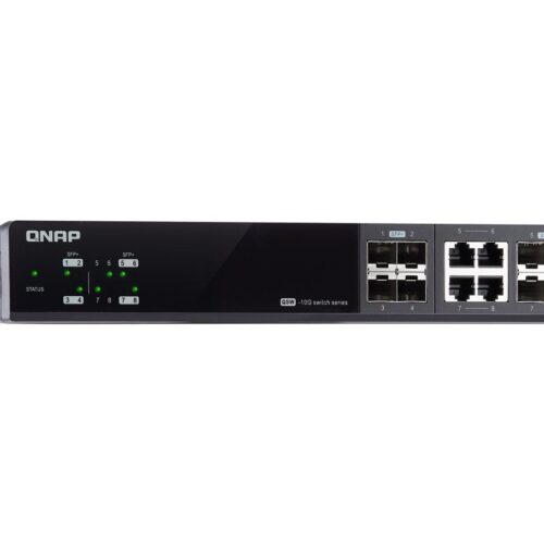 QNAP QSW-M804-4C Managed Switch 8 port of 10GbE port speed 4 port SFP+ 4 port SFP+/ NBASE-T