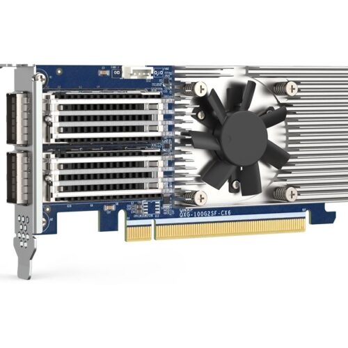 QNAP QXG-100G2SF-CX6 Dual port per 100GbE Network adapter 2xQSFP28 Mellanox ConnectX-6 Dx controller