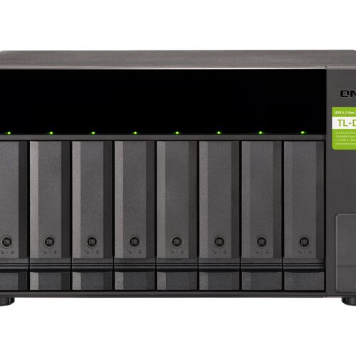 QNAP TL-D800C 8-bay desktop USB-C 3.1 Gen2 10Gbps JBOD expansion unit