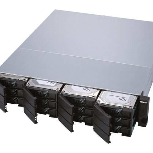QNAP TL-R1200S-RP 12-bay 2U rackmount SATA JBOD expansion unit redundant PSU