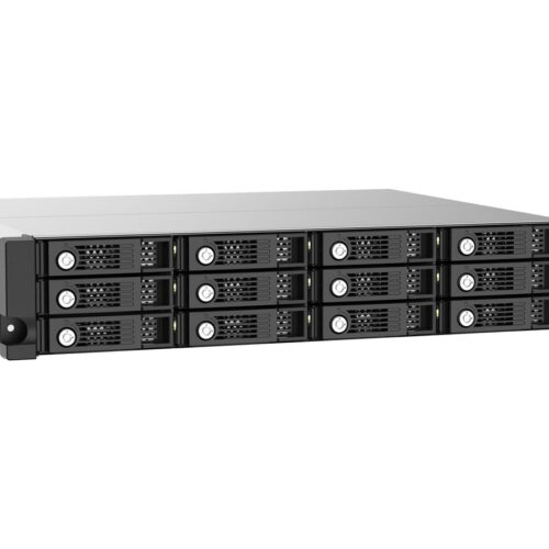QNAP TL-R1220SEP-RP 12-bay 2U rackmount SAS 12Gbps JBOD expansion enclosure with SAS expander 12Gbps & SAS/SATA 6Gbps drives