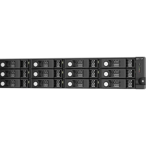 QNAP TL-R1220SEP-RP 12-bay 2U rackmount SAS 12Gbps JBOD expansion enclosure with SAS expander 12Gbps & SAS/SATA 6Gbps drives