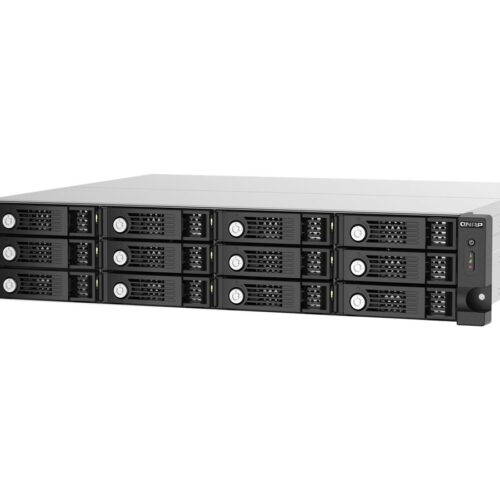 QNAP TL-R1220SEP-RP 12-bay 2U rackmount SAS 12Gbps JBOD expansion enclosure with SAS expander 12Gbps & SAS/SATA 6Gbps drives