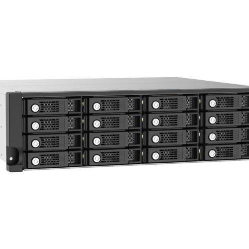 QNAP TL-R1620SEP-RP 16-bay 3U rackmount SAS 12Gbps JBOD expansion enclosure with SAS expander 12Gbps & SAS/SATA 6Gbps drives