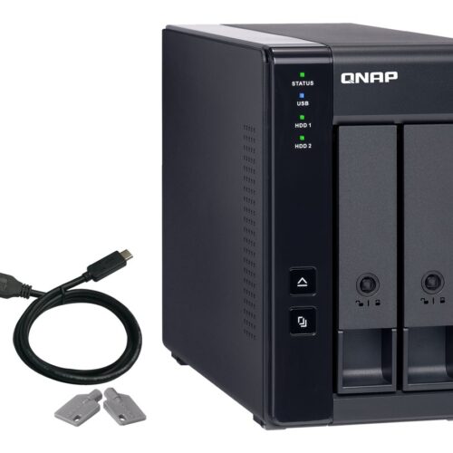 QNAP TR-002 2 Bay USB Type-C Direct Attached Storage with Hardware RAID
