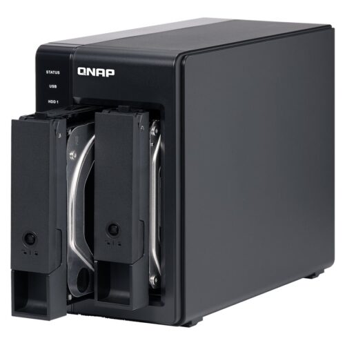 QNAP TR-002 2 Bay USB Type-C Direct Attached Storage with Hardware RAID