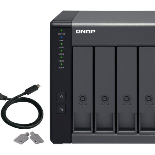 QNAP TR-004 4-bay 3.5p SATA HDD USB 3.0 type-C hardware RAID external enclosure