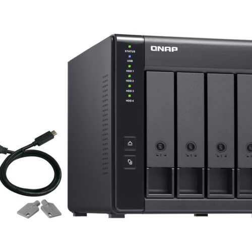 QNAP TR-004 4-bay 3.5p SATA HDD USB 3.0 type-C hardware RAID external enclosure