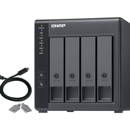 QNAP TR-004 4-bay 3.5p SATA HDD USB 3.0 type-C hardware RAID external enclosure