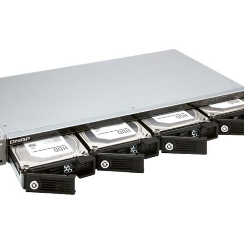 QNAP TR-004U 4-bay Rackmount 1U 12 short-depth rackmount 3.5p SATA HDD USB 3.0 type-C hardware RAID external enclosure