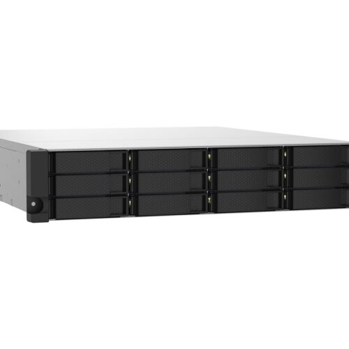 QNAP TS-1232PXU-RP-4G 12-Bay rackmount NAS AL324 4Go DDR4 UDIMM RAM SATA 6Gb/s 2x 10GbE SFP+ 2x 2.5GbE 1x PCIe Gen2 x2 slot 250W