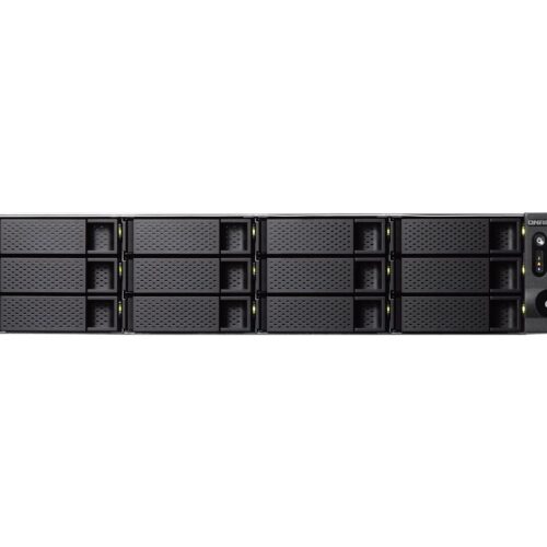 QNAP TS-1283XU-RP-E2124-8G 12-Bay NAS E-2124 8Go DDR4 12×2.5p/3.5p SATA HDD/SSD 4 GigaLan 2x10GbE SFP