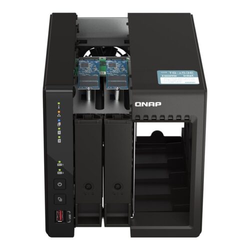 QNAP TS-253E-8G 2-bay desktop NAS Intel Celeron J6412 4C 2.0GHz burst 2.6GHz onboard 8Go RAM 2xHDMI 1.4b 2xM.2 2280 PCIe slots
