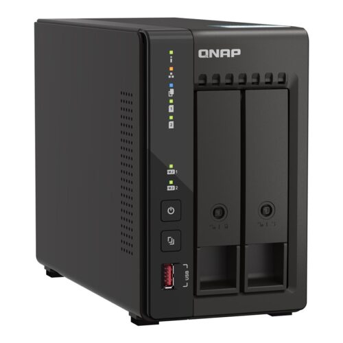QNAP TS-253E-8G 2-bay desktop NAS Intel Celeron J6412 4C 2.0GHz burst 2.6GHz onboard 8Go RAM 2xHDMI 1.4b 2xM.2 2280 PCIe slots