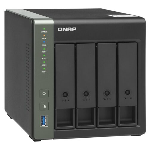 QNAP TS-431X3-4G 4-Bay NAS AL314 4Go DDR3L SODIMM RAM SATA 6Gb/s 1x 10GbE SFP+ LAN 1×2.5GbE + 1xGbE LAN