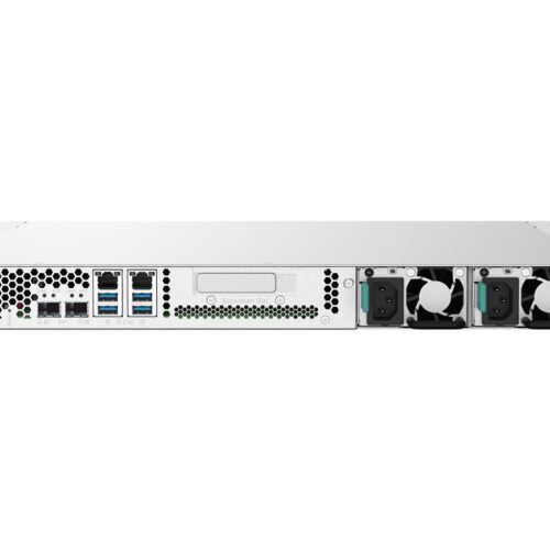 QNAP TS-432PXU-RP-2G 4-Bay rackmount NAS AL324 2Go DDR4 UDIMM RAM SATA 6Gb/s 2x 10GbE SFP+ 2x 2.5GbE 1x PCIe Gen2 x2 slot 250W