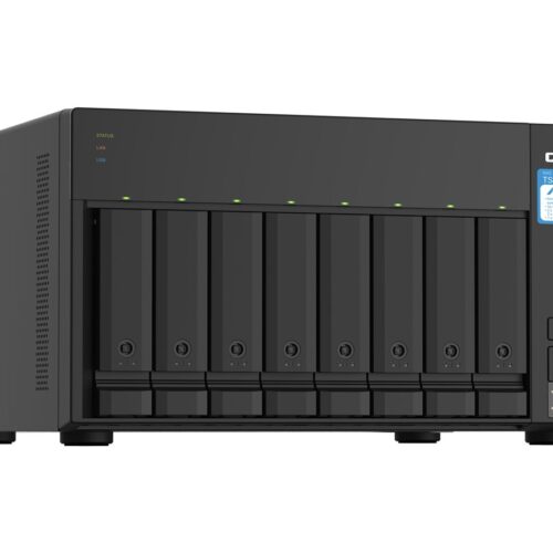 QNAP TS-832PX-4G 8-bay NAS server AL324 1.7GHz Quad Core 4Go DDR4 SODIMM Max. 16Go 2x10GbE SFP+ LAN + 2×2.5GbE