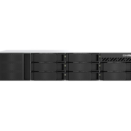 QNAP TS-855eU-8G 8-bay short depth rackmount NAS Intel Atom C5125 8C 2.8GHz 8GB RAM 2×2.5GbE 2xM.2 2280 2xPCIe Gen3 PSU