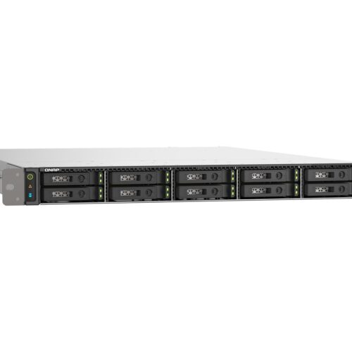 QNAP TS-H1090FU-7302P-128G 10-bay rackmount NAS AMD EPYC 7302P 16-core 3.3GHz 8x16Go RDIMM DDR4 ECC