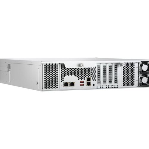 QNAP TS-h1277AXU-RP-R5-16G 2U 12-bay NAS AMD Ryzen 5 Pro 7645 6C/12T boost up to 5.1GHz 16Go DDR5 non-ECC RAM