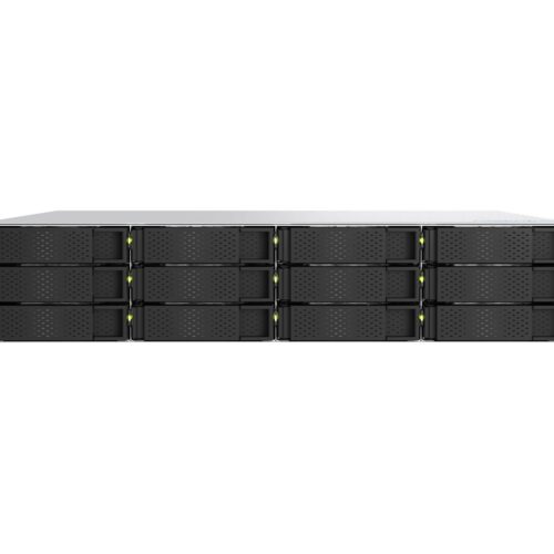 QNAP TS-h1277AXU-RP-R5-16G 2U 12-bay NAS AMD Ryzen 5 Pro 7645 6C/12T boost up to 5.1GHz 16Go DDR5 non-ECC RAM