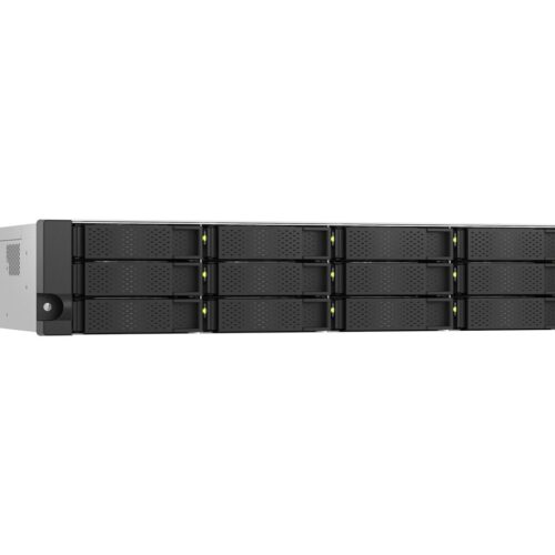 QNAP TS-h1277AXU-RP-R5-16G 2U 12-bay NAS AMD Ryzen 5 Pro 7645 6C/12T boost up to 5.1GHz 16Go DDR5 non-ECC RAM