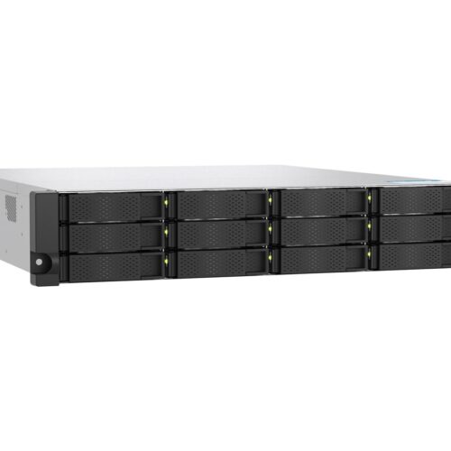 QNAP TS-h1277AXU-RP-R5-16G 2U 12-bay NAS AMD Ryzen 5 Pro 7645 6C/12T boost up to 5.1GHz 16Go DDR5 non-ECC RAM