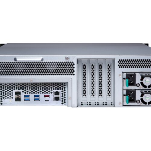 QNAP TS-h1677XU-RP-3700X-32G 16-bay QuTS hero NAS AMD Ryzen 7 3700X 8c 3.6GHz 32Go RAM 2xGbE 2x10GbE USB