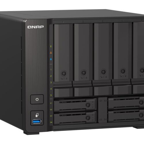 QNAP TS-H973AX-32G 9-bay NAS AMD Ryzen V1500B 32Go DDR4 SODIMM 5×2.5p/3.5p SATA 6Gbps + 2×2.5p U.2 NVMe PCIe Gen3 x4