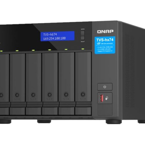 QNAP TVS-H674-I3-16G 6-bay QuTS hero NAS Intel Core i3-12100 4-core/8-thread up to 4.3GHz 16Go SO-DIMM