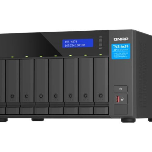 QNAP TVS-H874-I5-32G 8-bay QuTS hero NAS Intel Core i5-12400 6-core/12-thread up to 4.6GHz 32Go SO-DIMM