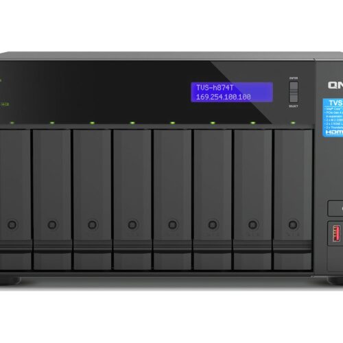QNAP TVS-H874T-I7-32G 8-Bay NAS Intel Core i7-12700 12-core/20-thread Thunderbolt 4 ZFS Based