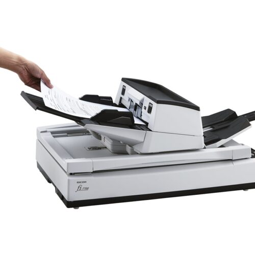 RICOH fi-7700 Scanner A3 100ppm 200ipm A3 ADF and Flatbed duplex document scanner. Incl PaperStream IP, PaperStream Capture
