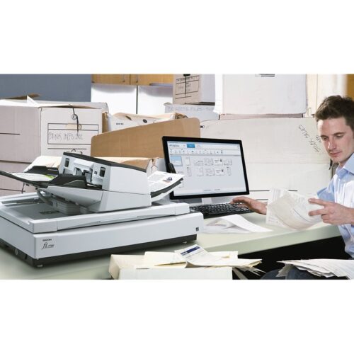 RICOH fi-7700 Scanner A3 100ppm 200ipm A3 ADF and Flatbed duplex document scanner. Incl PaperStream IP, PaperStream Capture