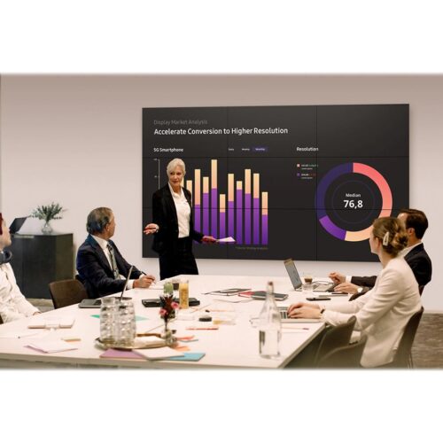 SAMSUNG 55″ 16:9 FullHD VM55B-U direct-LED IPS 500nits DP 1.2, HDMI in x2/out, DVI-D, Ethernet, 3.5mm bezel to bezel VESA 600×400