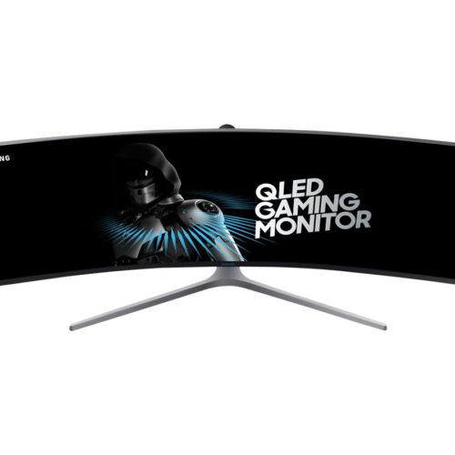 SAMSUNG C49HG90DMU 49in 32:9 Curved 1800R 3840×1080 VA QLED HDR 1ms MPRT 144Hz HDMIx2 DP Dual hinge height adj stand VESA
