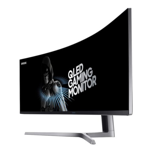 SAMSUNG C49HG90DMU 49in 32:9 Curved 1800R 3840×1080 VA QLED HDR 1ms MPRT 144Hz HDMIx2 DP Dual hinge height adj stand VESA