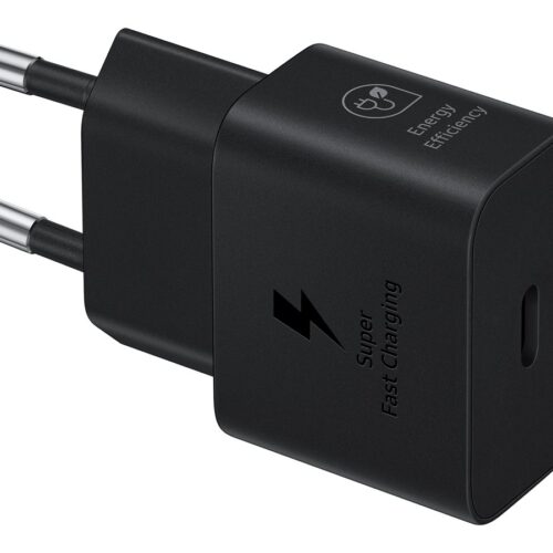 SAMSUNG fast charger USB-C 25W with data cable black