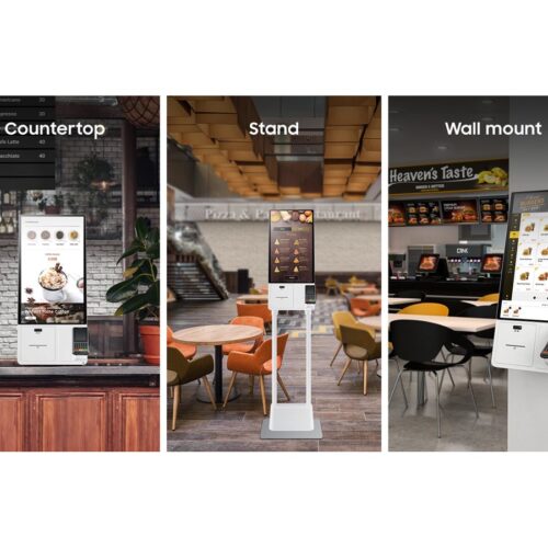 SAMSUNG Kiosk 24p Self ordering Display FullHD 250 nits 10 point Capacitive touch Touch out USB RJ45 ethernet 3W speaker