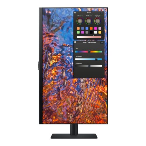 SAMSUNG LS27B800PXPXEN 27p 16:9 3840×2160 IPS 5ms HDR400 HAS/Swivel/Pivot/Tilt HDMI/DP/USB-C 90W/LAN USB3 Hub VESA 100