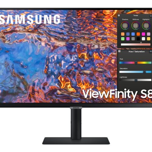 SAMSUNG LS27B800PXPXEN 27p 16:9 3840×2160 IPS 5ms HDR400 HAS/Swivel/Pivot/Tilt HDMI/DP/USB-C 90W/LAN USB3 Hub VESA 100