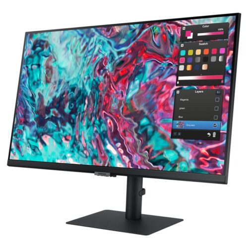 SAMSUNG LS27B800TGUXEN 27p S80TB UHD 3840×2160 2x Thunderbolt 4& Lan port Daisy Chain Built-in speakers Intelligent