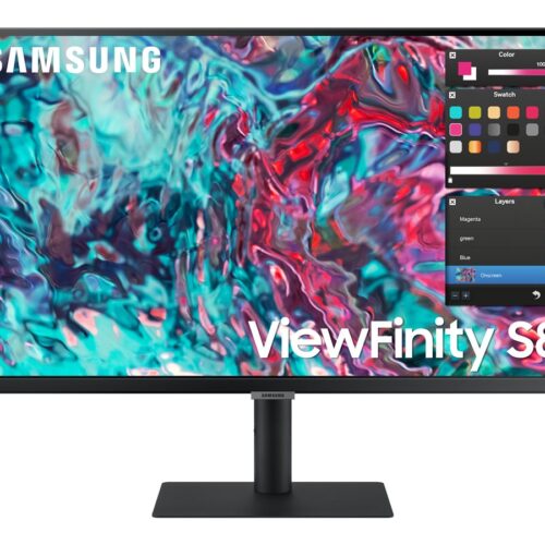 SAMSUNG LS27B800TGUXEN 27p S80TB UHD 3840×2160 2x Thunderbolt 4& Lan port Daisy Chain Built-in speakers Intelligent