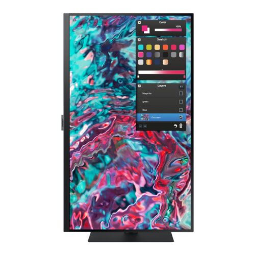 SAMSUNG LS27B800TGUXEN 27p S80TB UHD 3840×2160 2x Thunderbolt 4& Lan port Daisy Chain Built-in speakers Intelligent