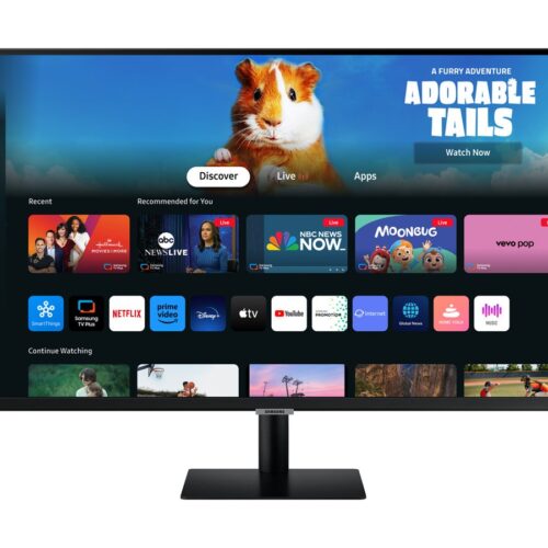 SAMSUNG LS27DM500EUXEN SMART moniteur TV –  27″ – 1920 x 1080 Full HD @ 60 Hz – VA – 250 cd/m² – 3000:1 – HDR10 – 4ms – 2xHDMI- HP